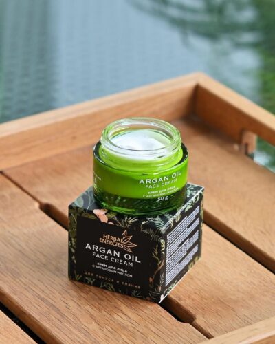 54153-(22) КРЕМ ЗА ЛИЦЕ С АРГАНОВО МАСЛО „HERBAL ENERGIES“, 50ГР